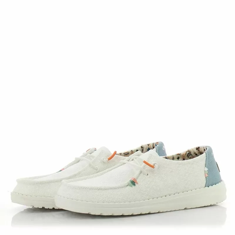 Дамски Ежедневни HEY DUDE – 40054-1KF WENDY BOHO WHITE CROCHET — снимка 3