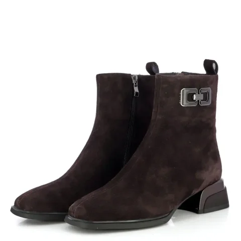 Дамски Боти На Ток CARLO FABIANI – 26366003 BROWN SUEDE — снимка 3