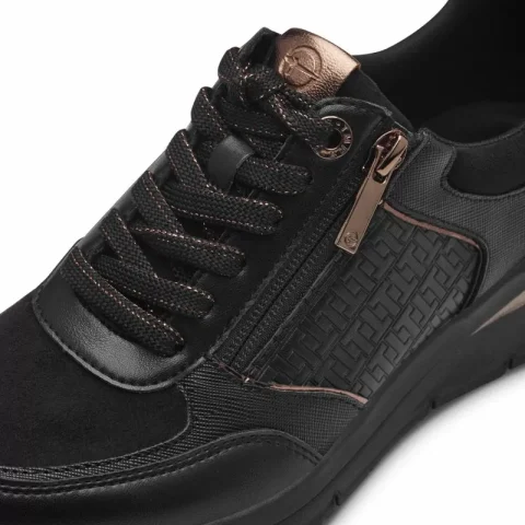 Дамски Сникърс TAMARIS – 1-23721-42-096 BLACK/COPPER — снимка 4