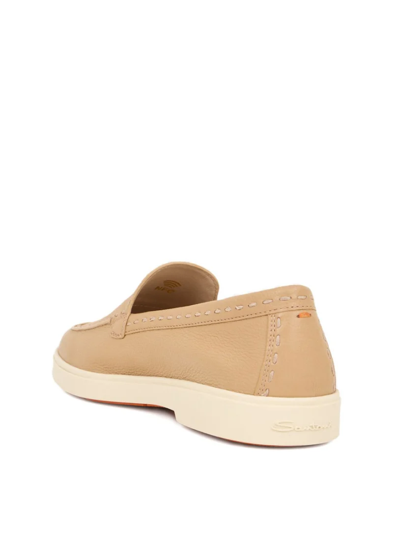 Кожени мокасини Santoni — снимка 3