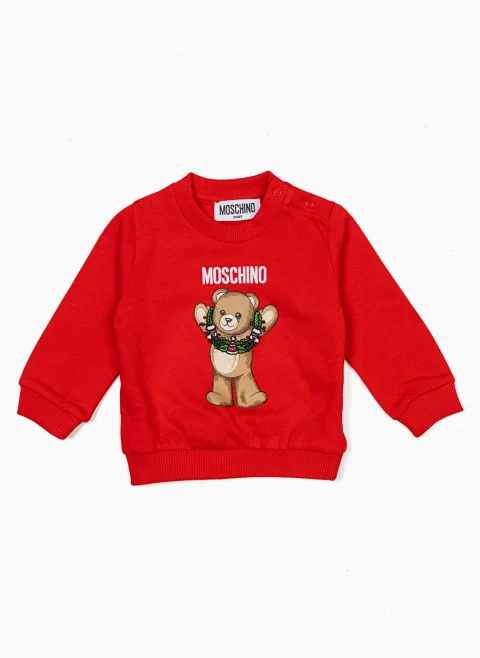 Суитшърт с принт Moschino Kids