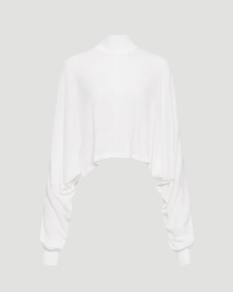 Cotton Linen Knit Bare Back Jumper