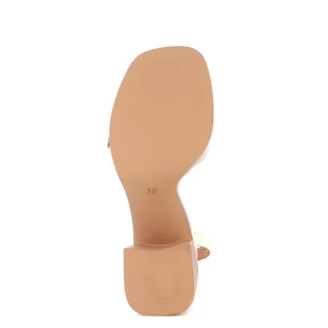 Дамски Сандали На Ток CARLO FABIANI – 247-3896 CREMA — снимка 4