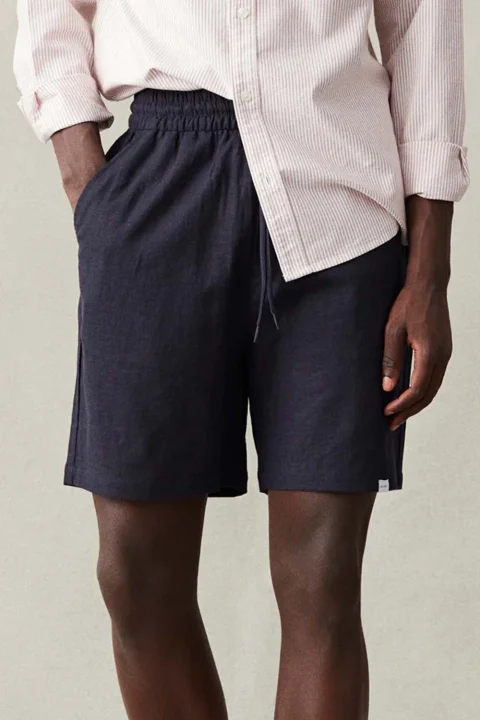Бермуда Otto Linen Shorts LDM511052 460460-dark navy — снимка 2