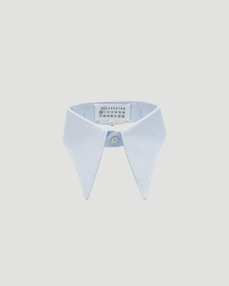 Cotton Poplin Collar in Blue