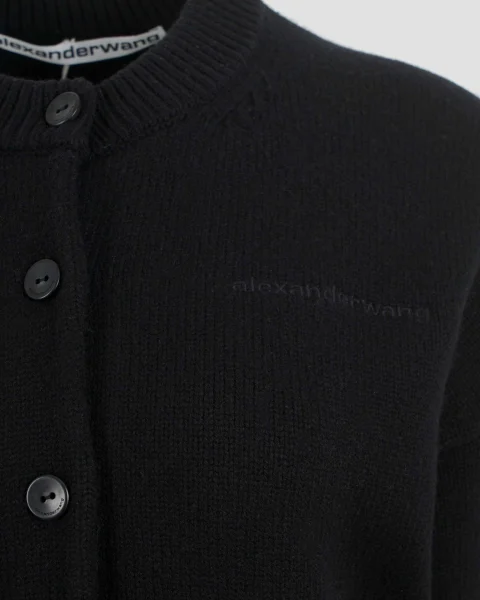Draped Back Cardigan in Black — снимка 2