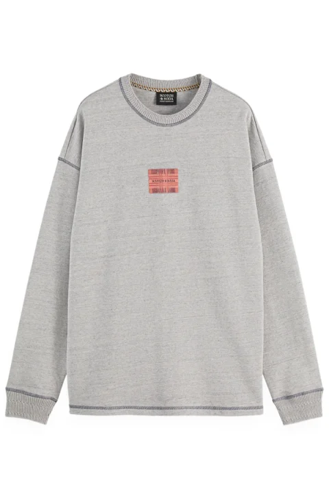 Суичър Loose Fit Labelshirt 181533 030 grey melange