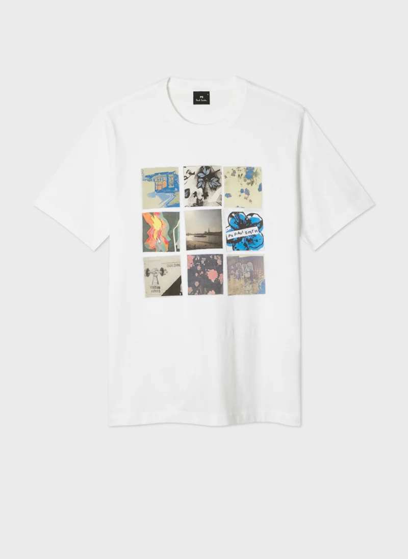 Тишърт с принт 'Squares' PS Paul Smith — снимка 6