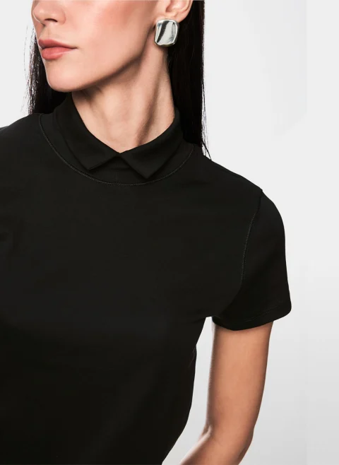 Блуза с поло яка Marc Cain Sports — снимка 4