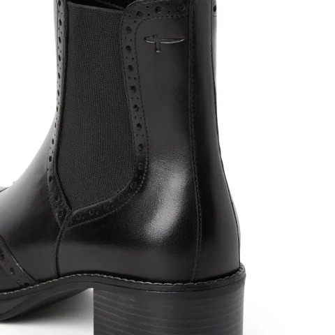 Дамски Боти На Ток TAMARIS – 1-25015-47-003 BLACK LEATHER — снимка 4