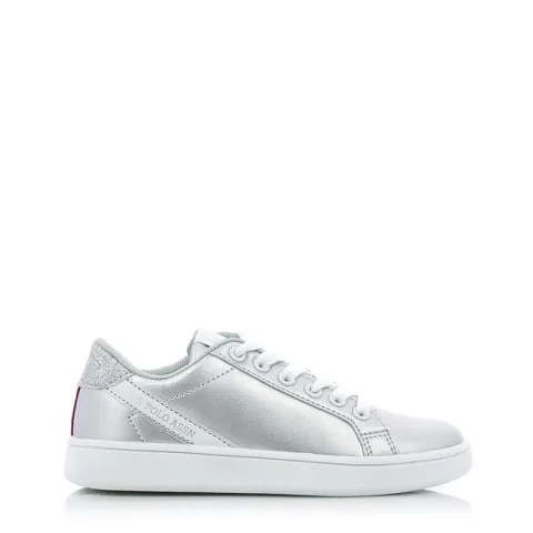 Детски сникърс момиче U.S. POLO – ecrok4094-silver202