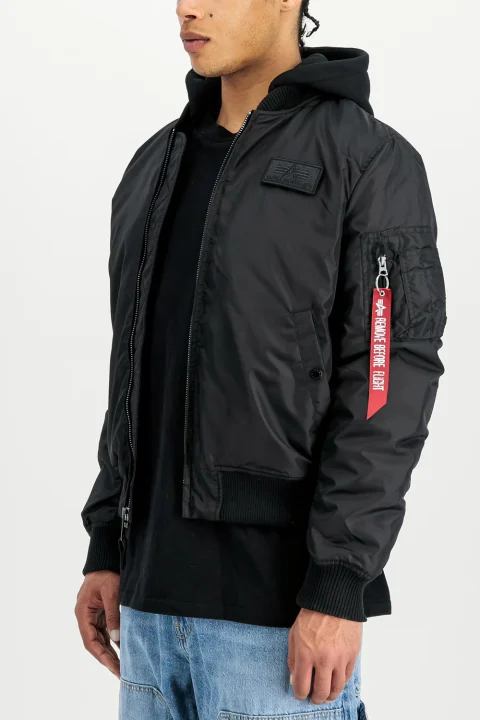 Яке MA-1 TT Two Tone Hood 258100 03 black — снимка 2