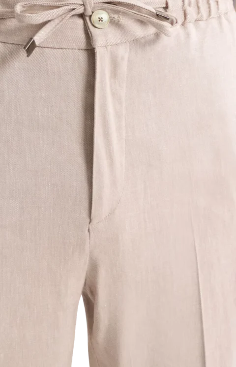 Slub Linen-Blend Twill Jogging Trousers — снимка 2