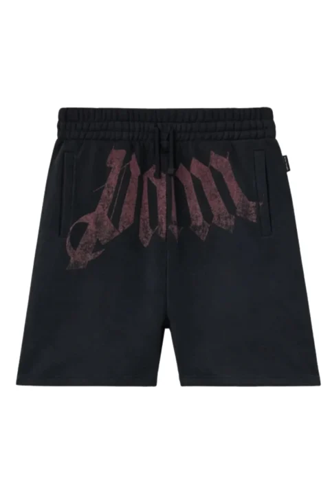 Бермуда Big Waist Logo PMCI02CS26FLE001 1028-black burgundy