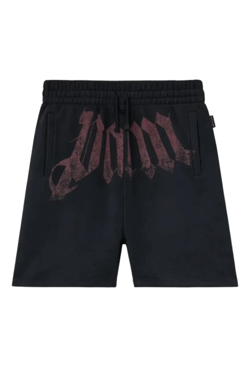 Бермуда Big Waist Logo PMCI02CS26FLE001 1028-black burgundy