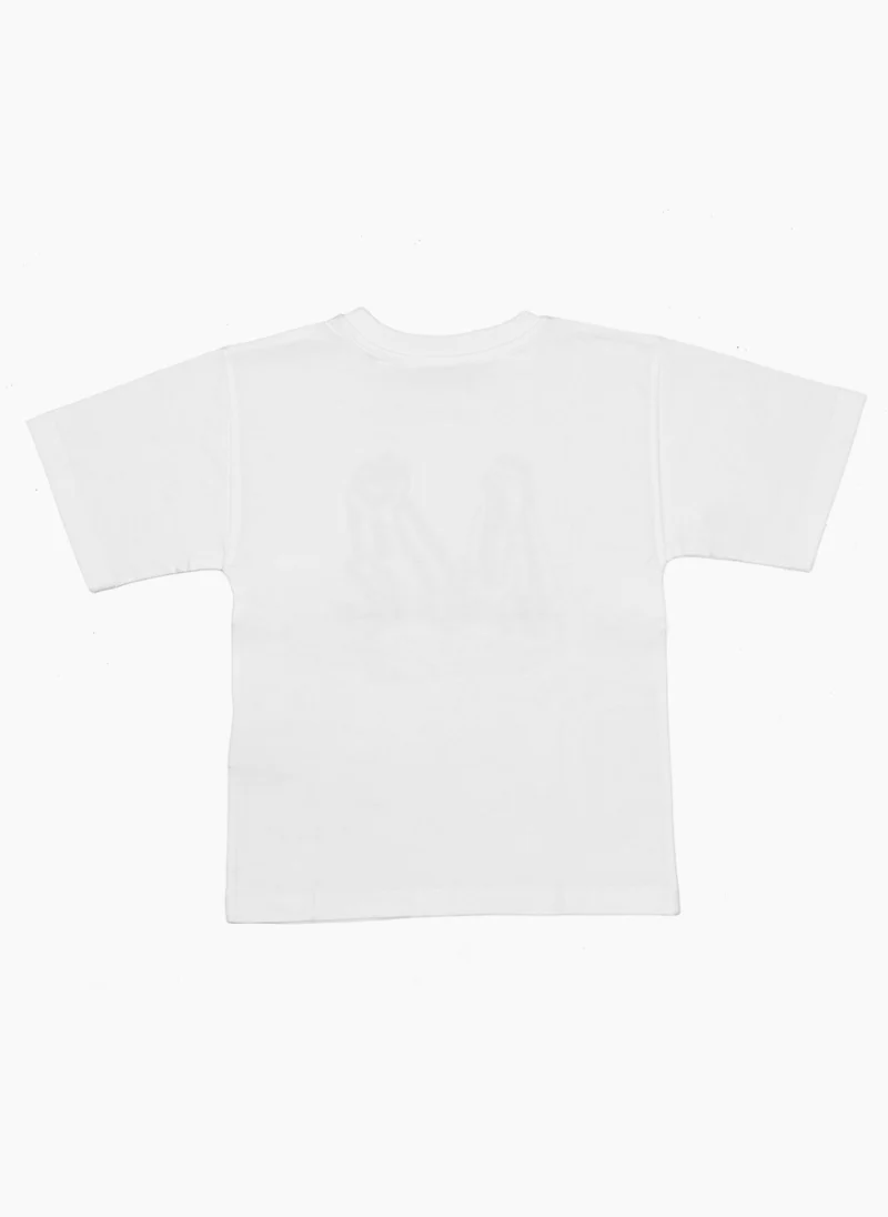 Тишърт с лого принт Moschino Kids — снимка 2