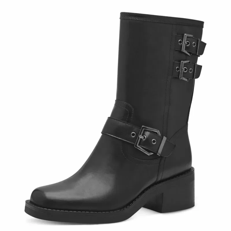 Дамски Боти На Ток TAMARIS – 1-25390-43-001 BLACK — снимка 3