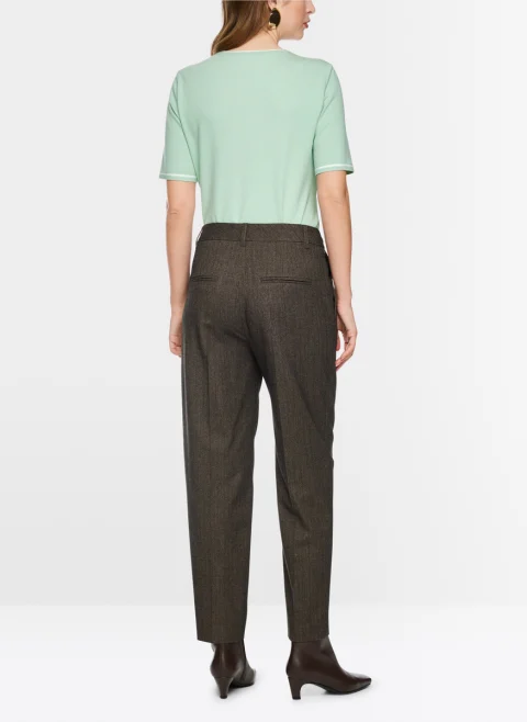 Фин пуловер с къс ръкав Marc Cain Collections — снимка 3