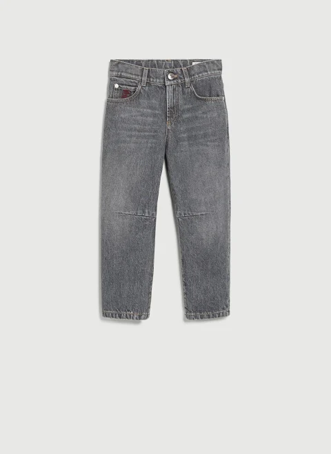 Деним с 'vintage' ефект Brunello Cucinelli Kids 8-10