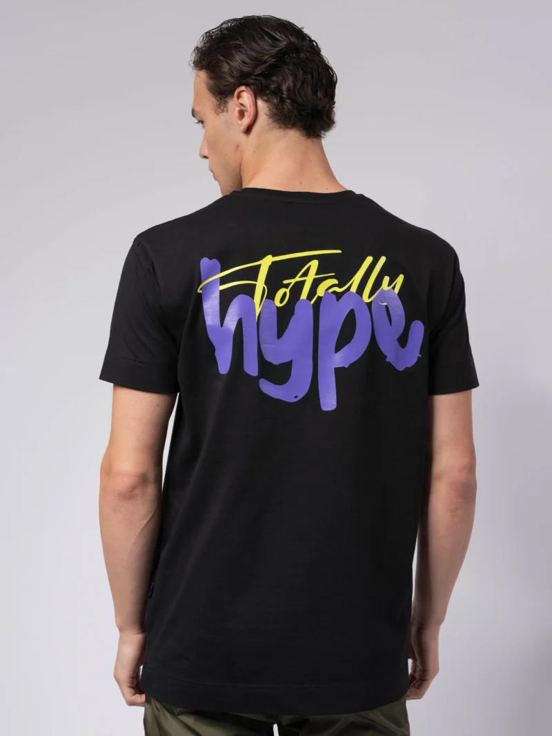 Черна тениска TOTALLY x hype — снимка 8
