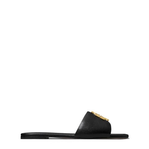 Дамски черни чехли Eleanor TORY BURCH — снимка 1