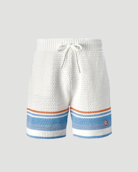 Cotton Tennis Crochet Shorts