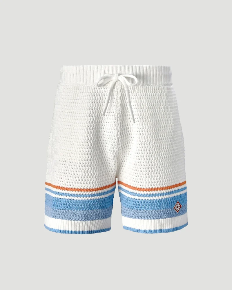 Cotton Tennis Crochet Shorts