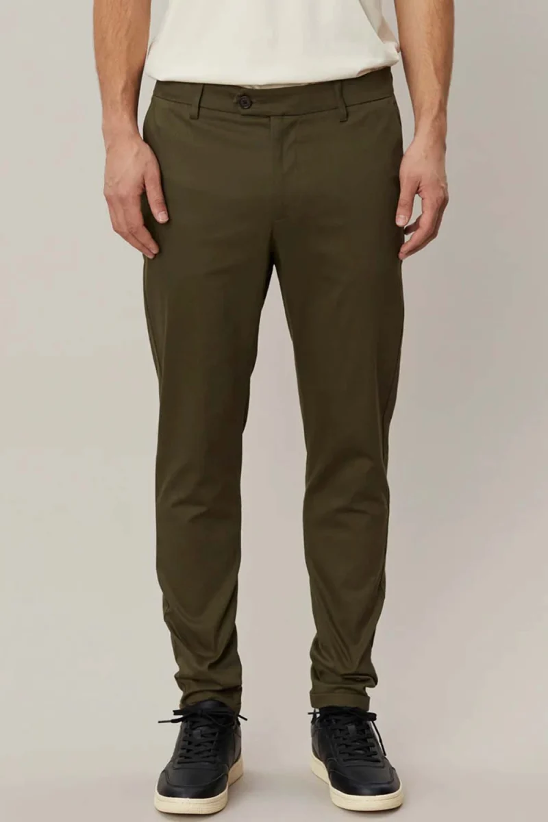 Панталон Como Cotton Suit Pants LDM510125 522522-olive night — снимка 2