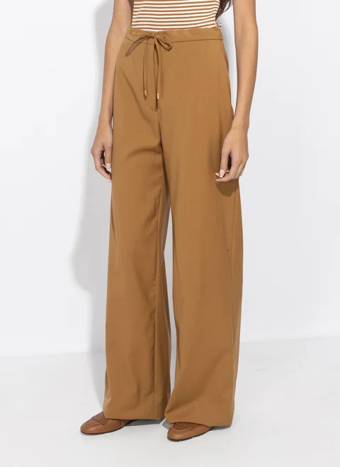 Разкроен панталон от фина вълна Max Mara Studio Mstcrisma — снимка 5