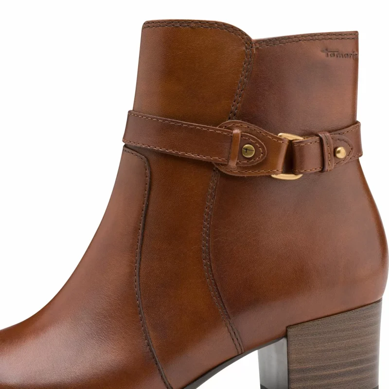 Дамски Боти На Ток TAMARIS – 1-25373-45-305 COGNAC — снимка 4