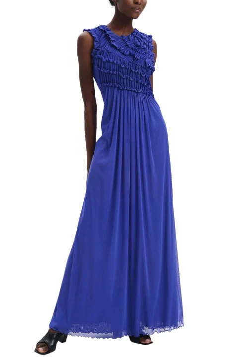 Рокля Dvf Edward Dress DVFDS1R017SPHBL sapphire blue