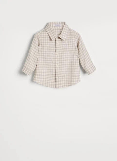 Риза с бродерия Brunello Cucinelli Kids 9-18M