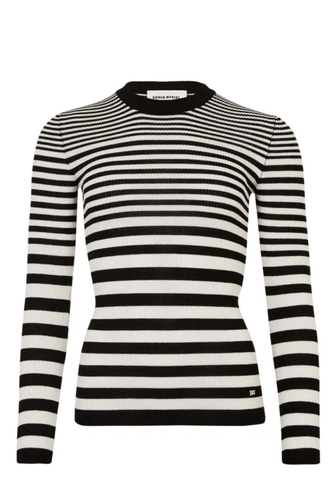 Плетено Pull New Chau PU27MA22 R02 raye noir/blanc