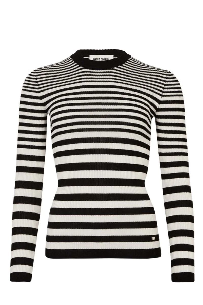 Плетено Pull New Chau PU27MA22 R02 raye noir/blanc