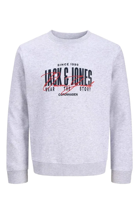 Суичър Jjaero 12298492 BS000107 white melange