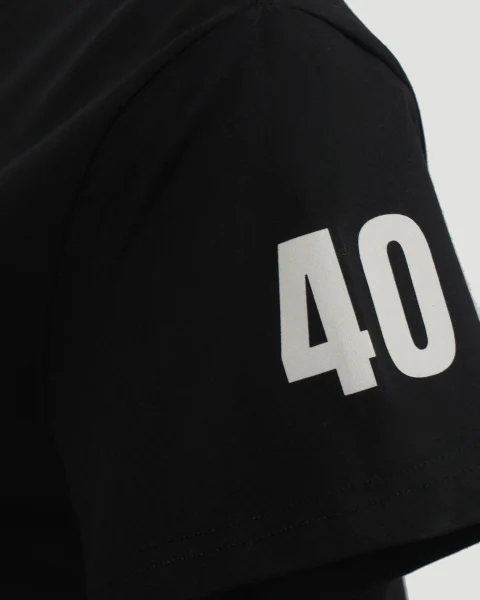 Logo Print T-Shirt in Black — снимка 2