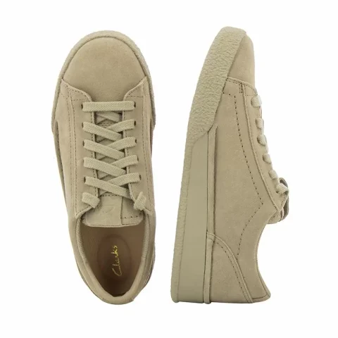 Дамски Сникърс CLARKS – 26167762 CRAFTCUP WALK SAND SUEDE — снимка 4