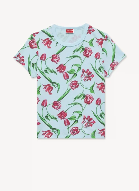 Тишърт с флорален принт 'Tulip' Kenzo — снимка 5