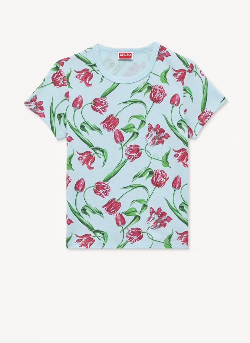 Тишърт с флорален принт 'Tulip' Kenzo — снимка 5