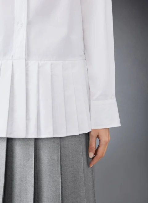 Риза с плисиран мотив Thom Browne — снимка 4