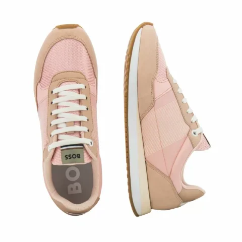 Дамски Сникърс BOSS – 50493249 KAI_RUNN_MXPRW Light/Pastel Pink — снимка 5