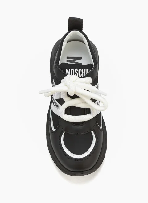 Кецове с контрастни детайли Moschino Kids — снимка 5