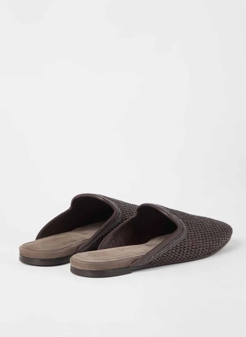 Чехли 'Techno raffia' Brunello Cucinelli — снимка 3