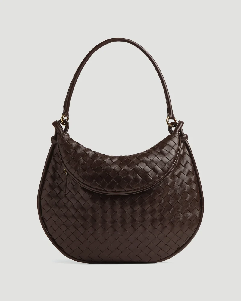 Gemelli Large Leather Shoulder Bag