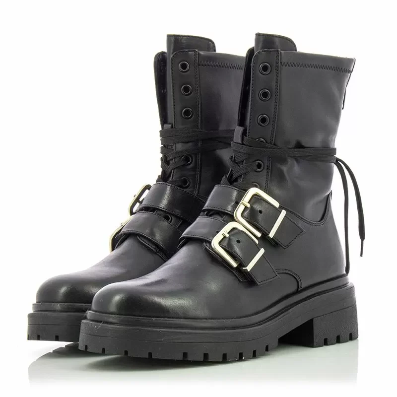 Дамски Кубинки APEPAZZA – F2COMBAT40/LEA CATHERINE-BLACK — снимка 3