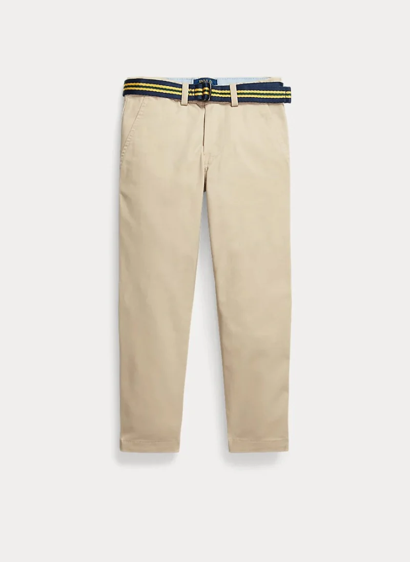 Панталон с контрастен колан Ralph Lauren Kids