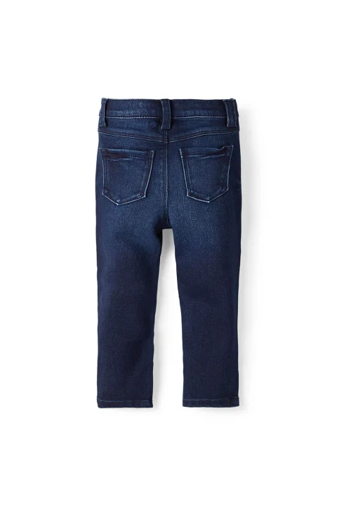 Детски Jeans Nmfpolly Dnma1Tindy Pant Camp 13206152 BS000042 Dark Blue Denim — снимка 2