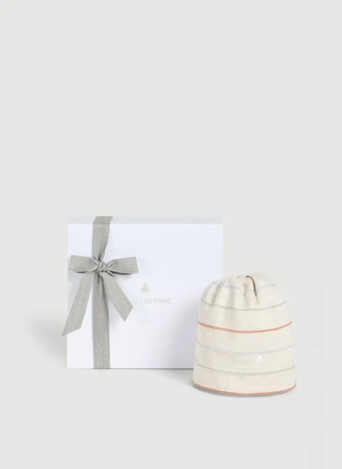 Шапка с раиран десен Brunello Cucinelli Kids — снимка 3