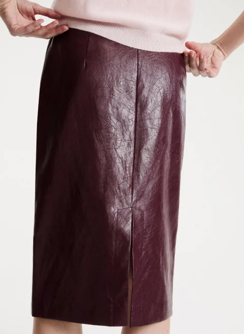 Миди пола 'Faux-leather' Marella Mllibiada — снимка 4