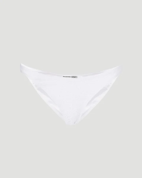 Bikini Bottom in Textured Jacquard Jersey
